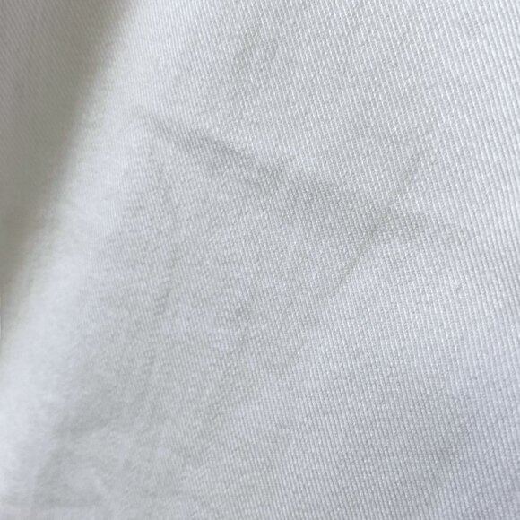 Lands End White Jeans Plus Size 22W Mid Rise Roll Cuff Womens Crop Slimming Pant - Picture 13 of 14